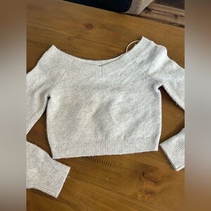 NWOT Pacsun Off-Shoulder Cream Sweater